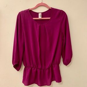 Magenta blouse